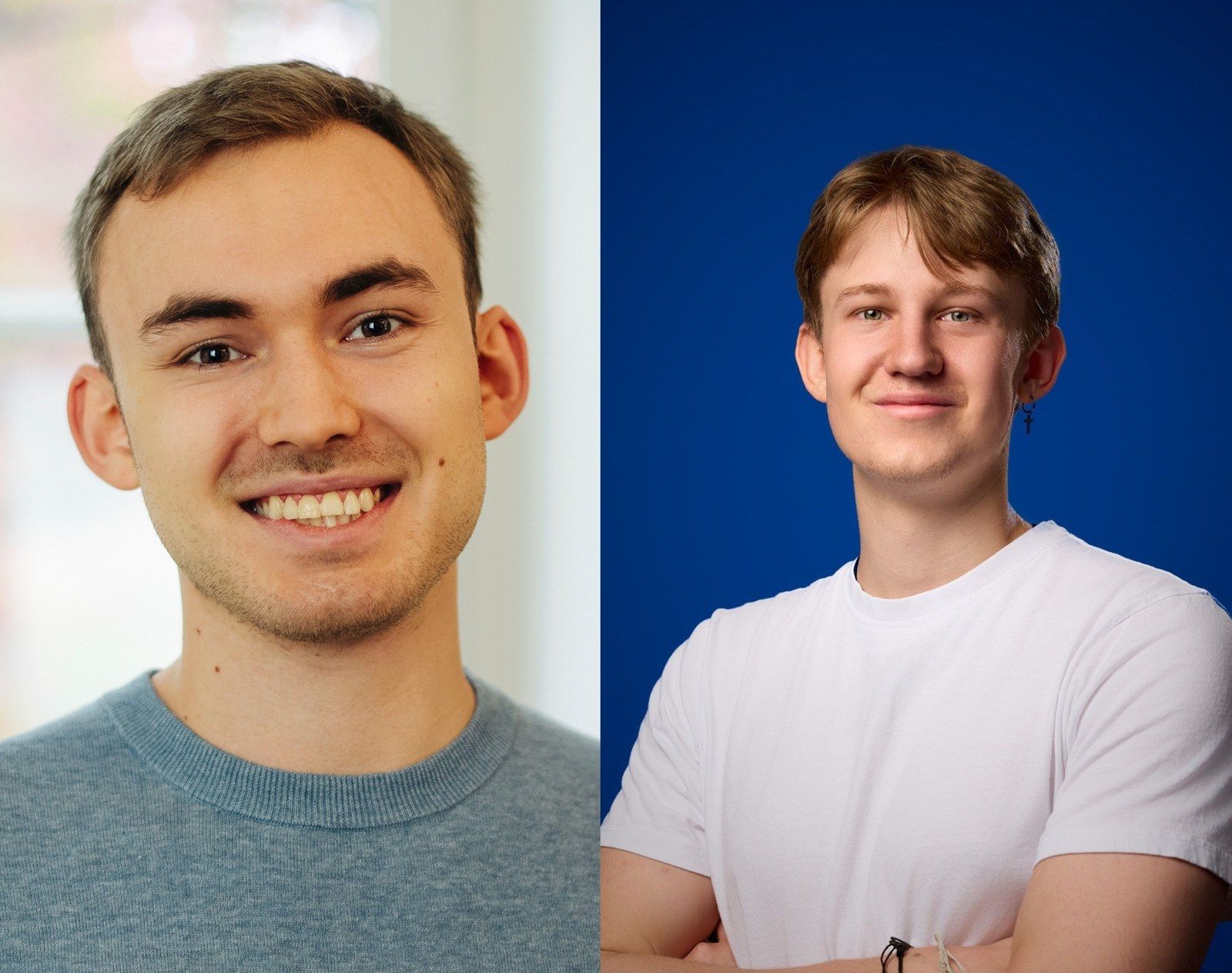 Porträtfotos der beiden Gründer von Sento, Niklas Wichter und Franz Dieter